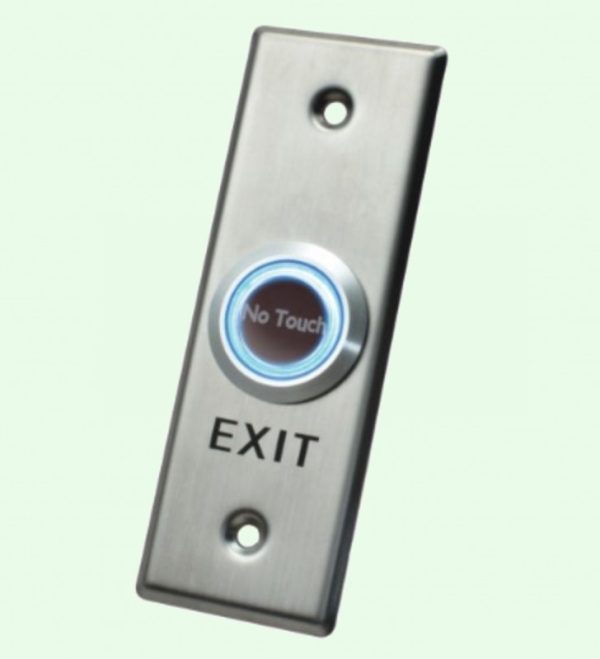 Bouton de sortie sans contact en acier inoxydable